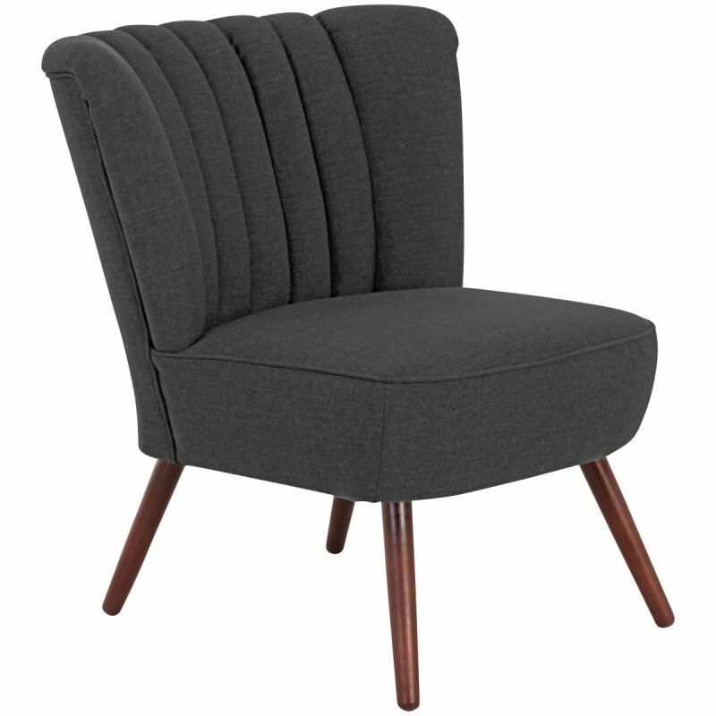 Sessel Aspen Flachgewebe (Leinenoptik) schwarz von Max Winzer