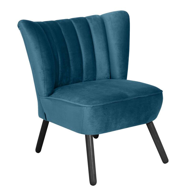 Sessel Aspen Samtvelour F09 petrol von Max Winzer
