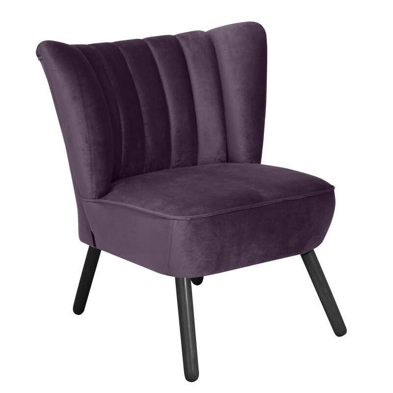 Sessel Aspen Samtvelour F09 purple von Max Winzer