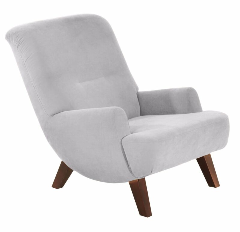 Sessel Borano Veloursstoff silber Sessel Borano Veloursstoff silber von Max Winzer
