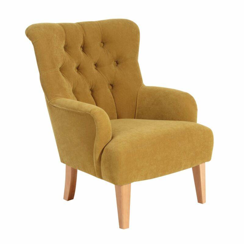 Sessel Bradley Veloursstoff mais von Max Winzer