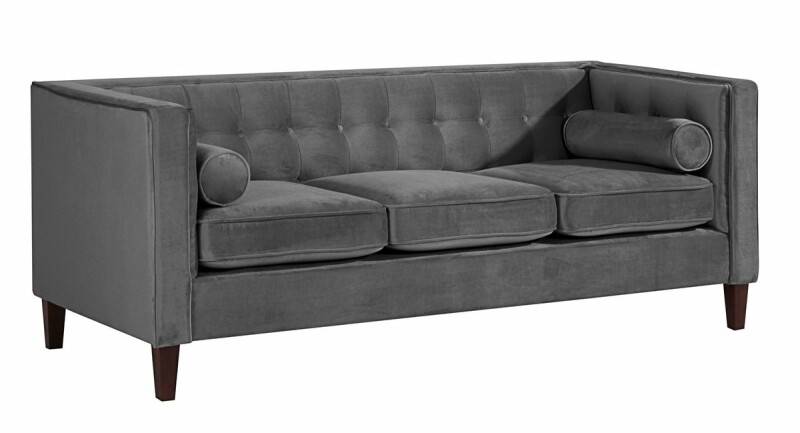Vintage 3-Sitzer Sofa Joko Samtvelours anthrazit von Max Winzer