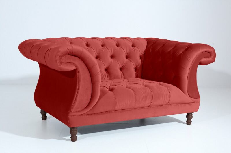 Vintage Sessel Isabelle Samtvelours ziegel Vintage Sessel Isabelle Samtvelours ziegel von Max Winzer