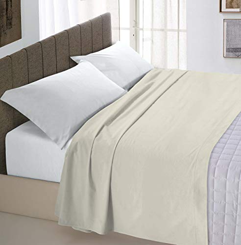 Italian Bed Linen Max Color Oberlaken, Creme, Einzelne von Italian Bed Linen