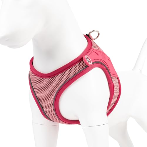 Max & Molly Hundegeschirr Matrix 2.0 Rose/S als Air Vest Geschirr, Step-In Geschirr mit Gotcha! Smart ID, Außenseite aus leichtem Air Mesh Material - Komfort für deinen treuen Begleiter von Max & Molly Urban Pets