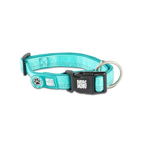 Max & Molly Hundehalsband mit Gotcha! Smart ID Sicherheitsanhänger, Matrix 2.0 Türkis/L, Halsband Hund Gepolstert & Reflektierend – Komfort für deinen treuen Begleiter von Max & Molly Urban Pets