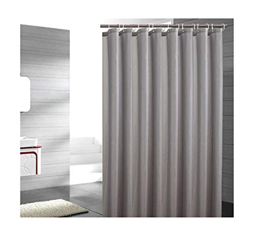 MaxAst Duschvorhang Anti Schimmel Duschvorhang Einfach Duschvorhang Polyester Grau Bad Vorhang 200x220 von MaxAst