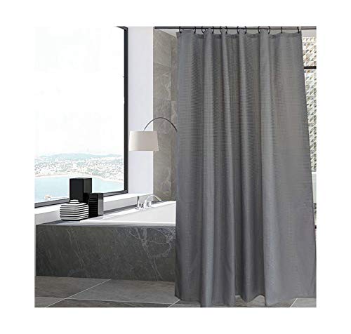 MaxAst Duschvorhang Wasserdicht Duschvorhang Einfacher Duschvorhang Polyester Grau Duschvorhang Badewanne 180x190CM von MaxAst