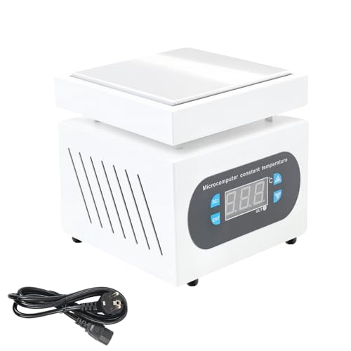 MaxEarn 350W Heizplatte, 400° C PCB Lötstation Heizplatte, Digitale LED Kochplatte Mikrocomputer Elektrische Lötheizplatte, Vorheizen Lötheizplatte für Lab Lötstation Schweißer, 100X100mm (EU Stecker) von MaxEarn