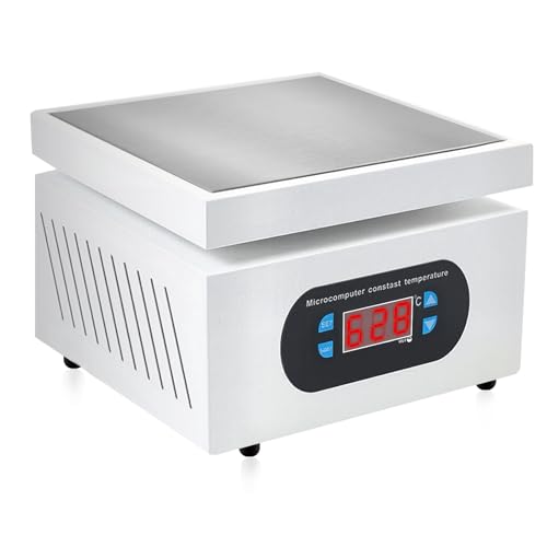 MaxEarn 550W Heizplatte, 400° C PCB Lötstation Heizplatte, Digitale LED Kochplatte Mikrocomputer Elektrische Lötheizplatte, Vorheizen Lötheizplatte für Lab Lötstation Schweißer, 150X150mm (EU Stecker) von MaxEarn