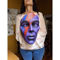 David Bowie Kunstskulptur, Promi Wandkunst, Ziggy Stardust, Kunstobjekt, Wandbehänge, Steingesicht Skulptur, Gips Gesichtsskulptur von MaxGyllenhaalShop