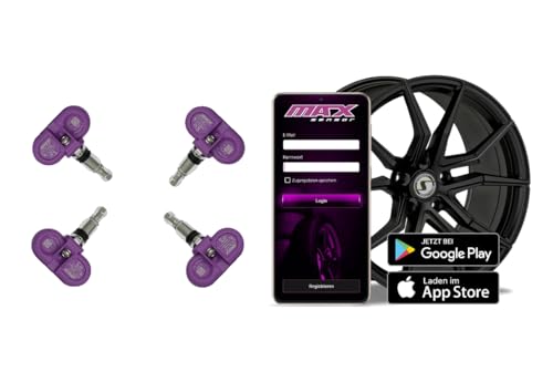 MaxSensor BLE RDKS Sensor-Kit, 4 Bluetooth Sensoren für PKW/Cars zum Nachrüsten mit App für Smartphone MaxSensor BLE RDKS Sensor-Kit, 4 Bluetooth Sensoren für PKW/Cars zum Nachrüsten mit App für Smartphone von MaxSensor