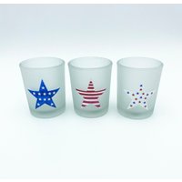 Handbemalte Votivkerzenhalter in Sternform von MaxStudioGifts
