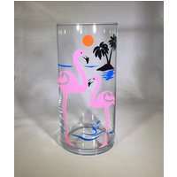 Glas-Zylinder-Vase - Flamingo Zylinder Glasvase Muttertagsgeschenk Geburtstagsgeschenk Housewarminggeschenk Glas-Zylinder-Vase - Flamingo Zylinder Glasvase Muttertagsgeschenk Geburtstagsgeschenk Housewarminggeschenk von MaxStudioGifts