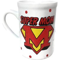 Hand Bemalt "Supermom" Becher - Handgemalte Keramik Kaffeebecher Muttertagsgeschenk von MaxStudioGifts