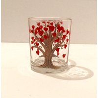 Handbemalter Baum Der Liebe Glas Votiv-Kerzenhalter von MaxStudioGifts