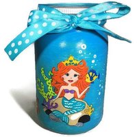 "Personalisierte, Handbemalte "Meerjungfrau" Einmachglas Bank - Münzfond." von MaxStudioGifts
