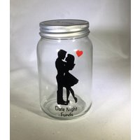 Personalisierte Date Night Fund Mason Jar Sparkasse von MaxStudioGifts
