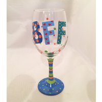 Personalisierte Weinglas - Bff Geschenk Für Den Besten Freund Geburtstagsgeschenk Weihnachtsgeschenk von MaxStudioGifts