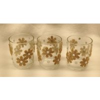 Votive Kerze-Halter - Set Aus 3 Sackleinen Blume Glas Kerze Halter Muttertag Geburtstagsgeschenk von MaxStudioGifts