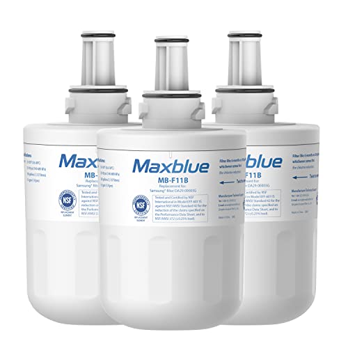 Maxblue DA29-00003G Kühlschrank Wasserfilter, Kompatibel mit Samsung Aqua Pure Plus DA29-00003G, DA29-00003B, DA29-00003A, DA97-06317A, DA61-00159A, HAFCU1/XAA, HAFIN2/EXP, Paket Kann Variieren (3) von Maxblue
