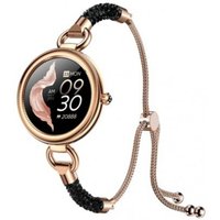 Crystal Harmony Smartwatch Damen Uhr Sportmodi Schwarz von Maxcom