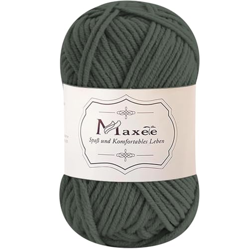 Maxee 50g Handstrickgarn Multicolor, Acryl Garn zum Stricken, Weicher Wolle zum Häkeln und Kunsthandwerk, Hand Knitting Garn zum Häkeln, Schals für Strickanfänger, Erfahrene Stricker von Maxee