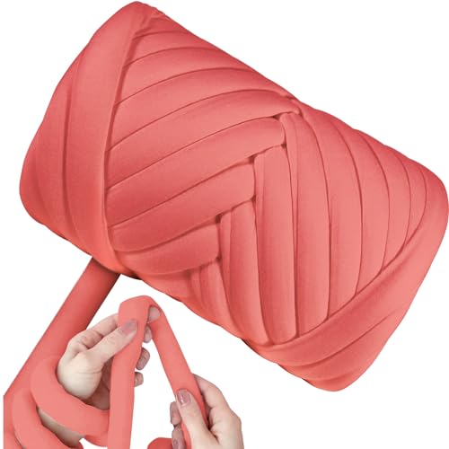 Dicke Wolle Garn 500g,Chunky XXL Wolle zum Handstricke,Sperrige Textilgarn zum häkeln für körbe,Decke, Kissen, Rucksack,Haustierkorb von Maxee