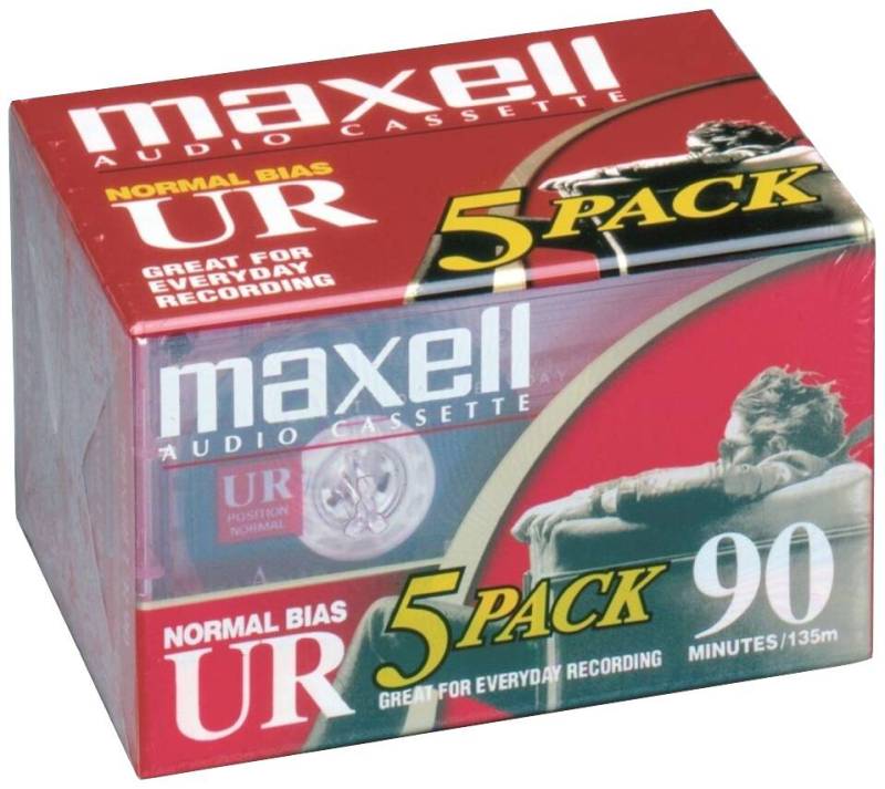 B-Ware Maxell 90 Min 5er Set Audiokassette Kassette Aufnahmekassette Tonkassette 5 Sets B-Ware Maxell 90 Min 5er Set Audiokassette Kassette Aufnahmekassette Tonkassette 5 Sets von Maxell