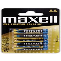 Mignon-Batterie Super Alkaline, aa, LR6, 4 Stück - Maxell von Maxell