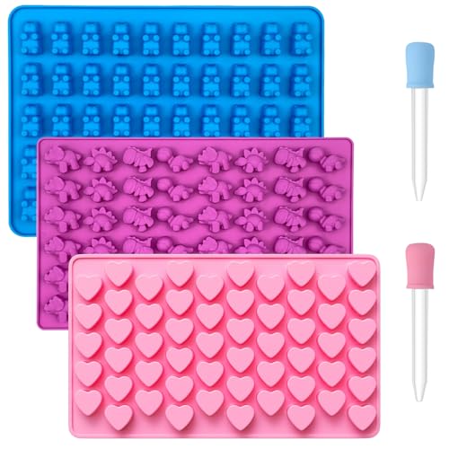 Maxentico 3-Teiliges Set Gummibärchen Form, Silikonform Schokolade, Gummibärchen Silikon, Silikonformen, Gummibärchenform, Bonbon Formen Silikon, Kleine Silikonformen, SüßIgkeitenformen, Bonbonformen Maxentico 3-Teiliges Set Gummibärchen Form, Silikonform Schokolade, Gummibärchen Silikon, Silikonformen, Gummibärchenform, Bonbon Formen Silikon, Kleine Silikonformen, SüßIgkeitenformen, Bonbonformen von Maxentico
