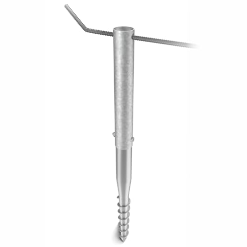 Maxerio® 98x6 cm Eindrehhilfe für Schraubfundament inkl. Zubehör + XXL-Eindrehstange von Maxerio