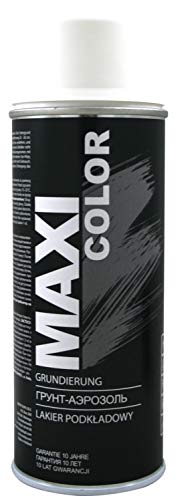 Maxi Color GRUNDIERUNG Universalgrundierung Sprühlack für die Grundierung Sprühdose 400ml Primer spray Haftgrund (weiss matt) von Maxi Color