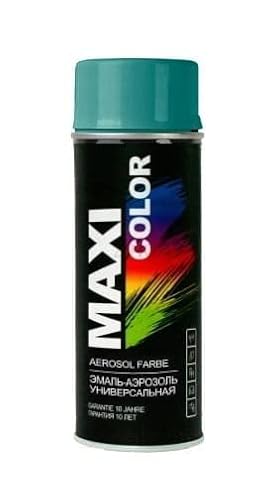 MAXI COLOR NEW QUALITY Sprühlack Lackspray Glanz 400ml Universelle spray Nitro-zellulose Farbe Sprühlack schnell trocknender Sprühfarbe (RAL 6033 Minttürkis glänzend) von Maxi Color