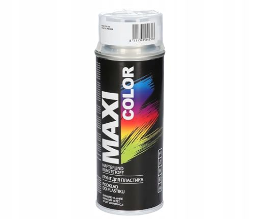 Maxi Color PLASTIK PRIMER Kunststoffgrundierung Sprühlack für Kunststoff Spraydose 400ml Farblos transparent Kurze Trocknungszeit von Maxi Color