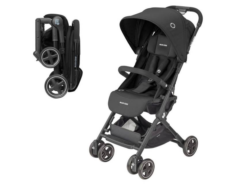 Maxi-Cosi Kinder-Buggy Lara² - Essential Black, Reisebuggy mit Liegeposition bis 22 kg, leicht (6,3 kg), klein faltbar von Maxi-Cosi
