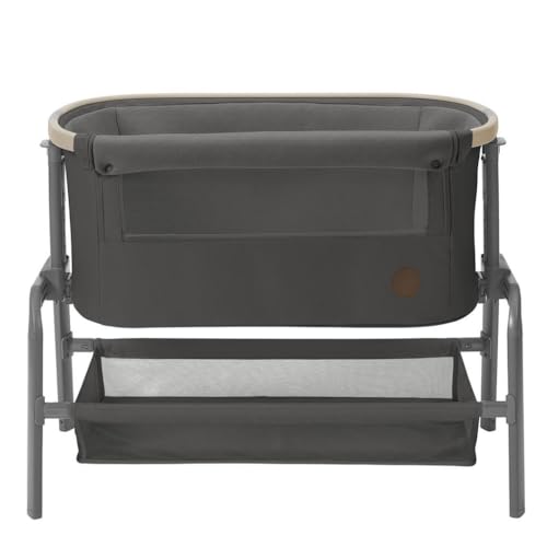Maxi-Cosi MAXI COSI Iora, höhenverstellbare Beistellwiege, Von der Geburt bis zum 6. Monat (bis zu 9 kg), Beyond Graphite ECO, Grau, S7194626 von Maxi-Cosi