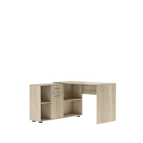 Maxi Maja Eliseo Eckschreibtisch mit Schubladen und Regal I großer Winkelschreibtisch aus Holz I Schreibtisch mit Stauraum und Schrankkombination I Schreibtische L-Form Office Desk für Arbeitsplätze Maxi Maja Eliseo Eckschreibtisch mit Schubladen und Regal I großer Winkelschreibtisch aus Holz I Schreibtisch mit Stauraum und Schrankkombination I Schreibtische L-Form Office Desk für Arbeitsplätze von Maxi Maja