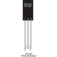 Maxim Integrated DS18S20 Temperatursensor -55 bis +125°C TO-92 radial bedrahtet Maxim Integrated DS18S20 Temperatursensor -55 bis +125°C TO-92 radial bedrahtet von Maxim Integrated