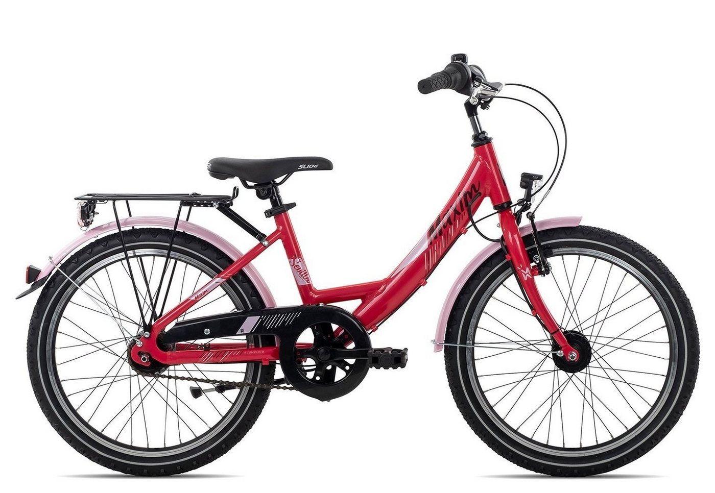 Maxim Kinderfahrrad Sevilla Alu 7 20 Wave, 7 Gang Shimano Nexus 7 Rücktritt Schaltwerk, Nabenschaltung Rücktritt, Kinderfahrrad 20 Zoll rot/orange von Maxim