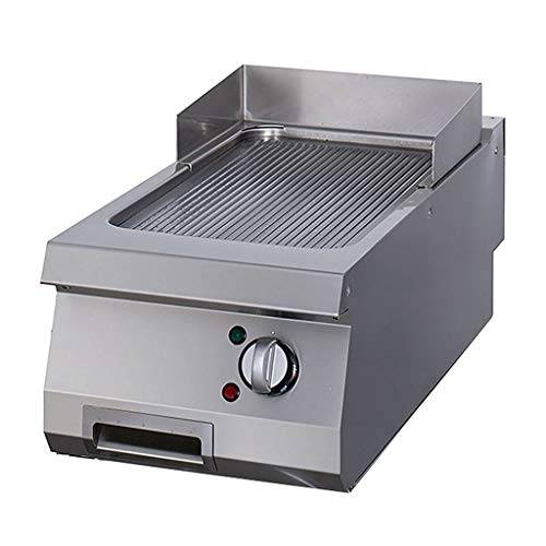 Maxima 09395048 Eins/Eine(r) Heavy Duty Grillplatte Gerillt Chrom-Single-Elektro, edelstahl_steel von Maxima