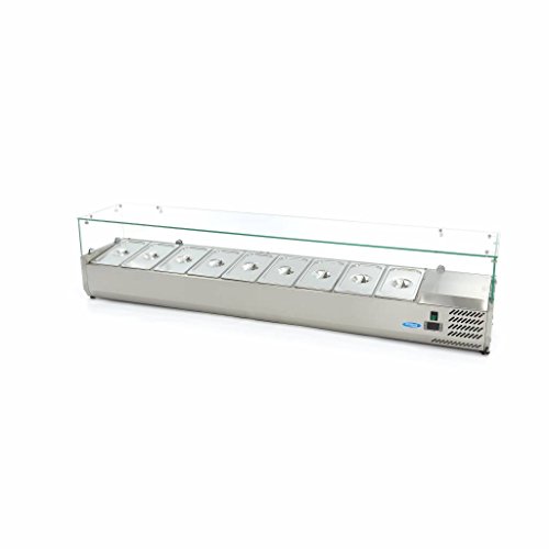 Maxima Gastro Aufsatzkühlvitrine - 200 cm - Passt 9 x 1/3 GN Maxima Gastro Aufsatzkühlvitrine - 200 cm - Passt 9 x 1/3 GN von Maxima
