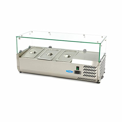Maxima Gastro Aufsatzkühlvitrine - 95 cm - Passt 3 x 1/3 GN von Maxima
