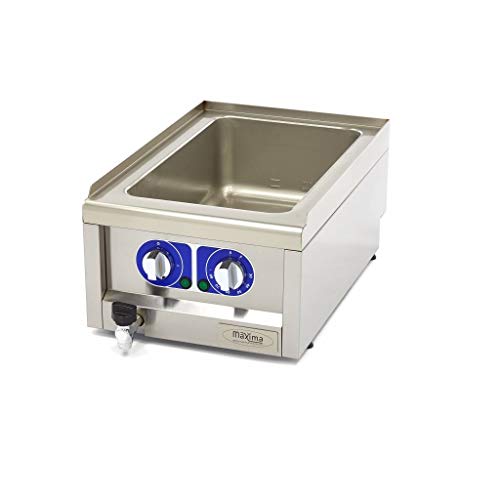 Maxima Gastro Bain Marie - Einzeleinheit - 60 cm - mit Abflusshahn - Elektrisch von Maxima