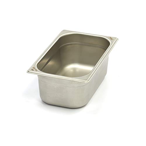 Maxima Gastro Gastronormbehälter - 1/4 GN - 10 cm Tief - Edelstahl von Maxima
