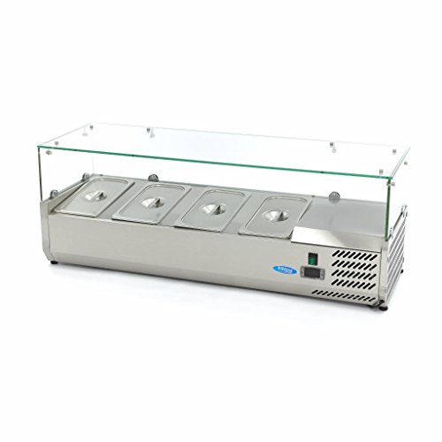 Maxima Gastro Aufsatzkühlvitrine - 120 cm - Passt 4 x 1/3 GN Maxima Gastro Aufsatzkühlvitrine - 120 cm - Passt 4 x 1/3 GN von Maxima