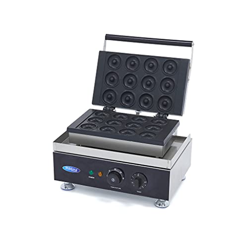 Maxima Gastro Donut Maker - 12 Mini -Donuts - Ø5 cm - mit Eingebauter Timer von Maxima