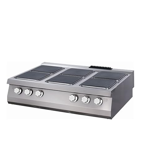 Maxima Gastro Premium Kochfeld - 6 Brenner - Dreifache Einheit - 90 cm Tief - Elektrisch von Maxima