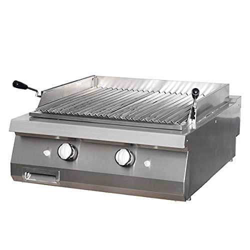 Maxima Gastro Premium Lavasteingrill - Doppeleinheit - 90 cm Tief - Gas von Maxima