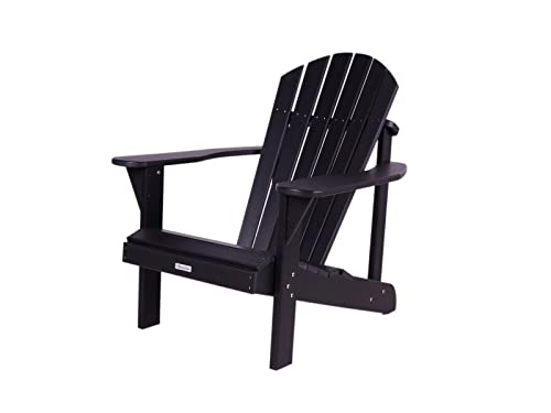 MaximaVida Adirondack Gartenstuhl Montreal schwarz aus Kunststoff- wartungsarm 79 x 80 x 88 cm von MaximaVida